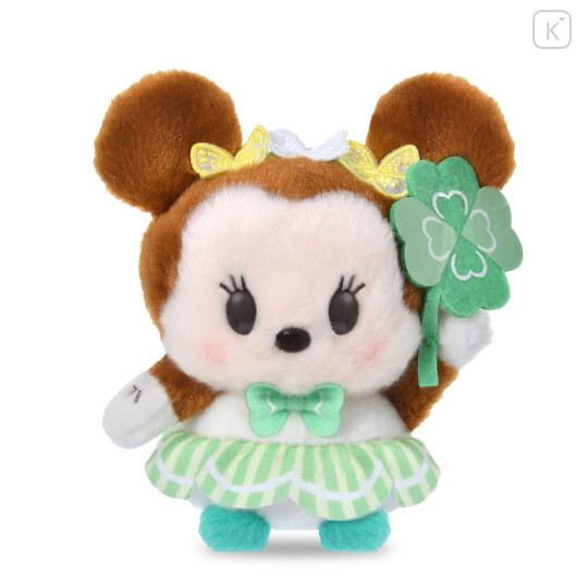 Japan Disney Store Urupocha-chan Plush - Minnie : Urupocha 4th Anniversary Lucky Four-leaf Clover - 1