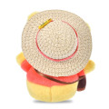 Japan Disney Store Urupocha-chan Plush - Pooh : Straw Hat - 4
