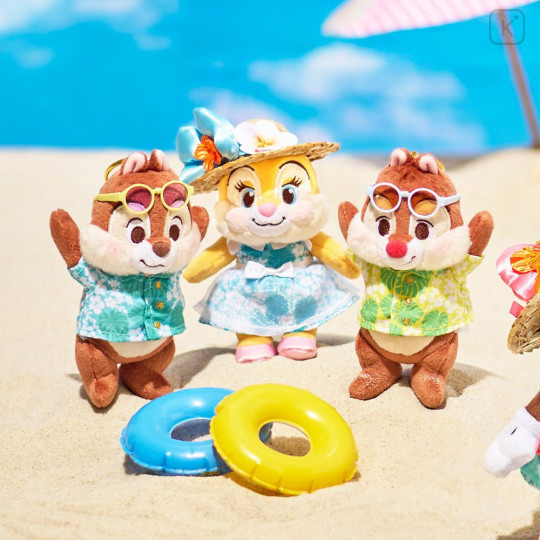 Japan Disney Store Plush Keychain - Chip : Summer Style 2026 - 2