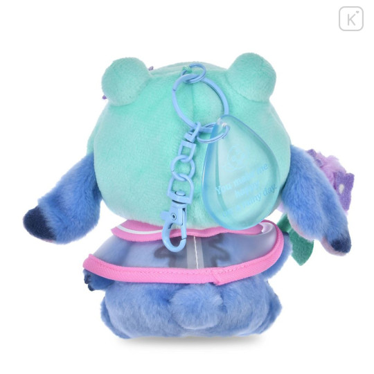 Japan Disney Store Plush Keychain - Stitch : Enjoy Rain - 3