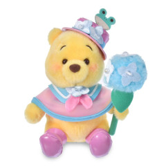 Japan Disney Store Plush Keychain - Pooh : Enjoy Rain