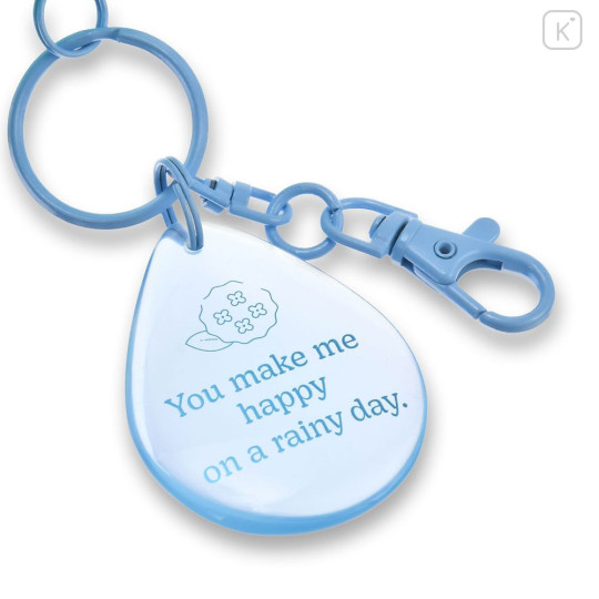 Japan Disney Store Plush Keychain - Pooh : Enjoy Rain - 4