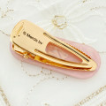Japan Miffy Acrylic Hair Clip - Sherbet Pearl Marble Pink Gold - 3
