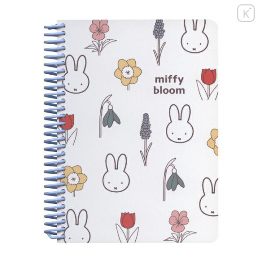 Japan Miffy A6 Ring Notebook - Flower Bloom - 1