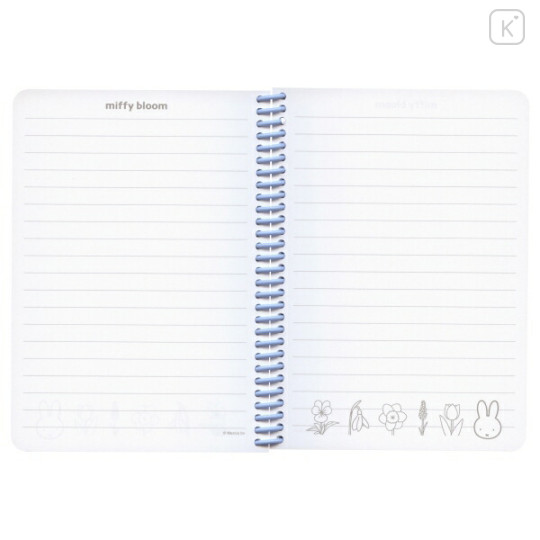 Japan Miffy A6 Ring Notebook - Flower Bloom - 2