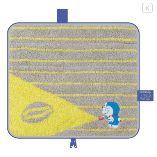 Japan Doraemon Absorbent Pouch for Umbrella & Water Bottle Insulated Zippered Towel - Gray Big Light - 1