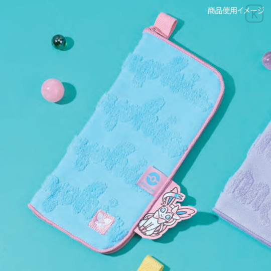 Japan Pokemon Absorbent Pouch for Umbrella & Water Bottle - Sylveon : Blue - 2