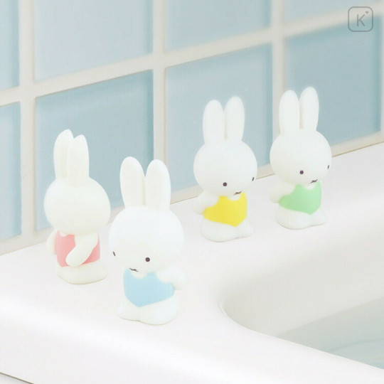 Japan Miffy Floating Figure Set Bath Toy - Colorful Swimsuit - 2