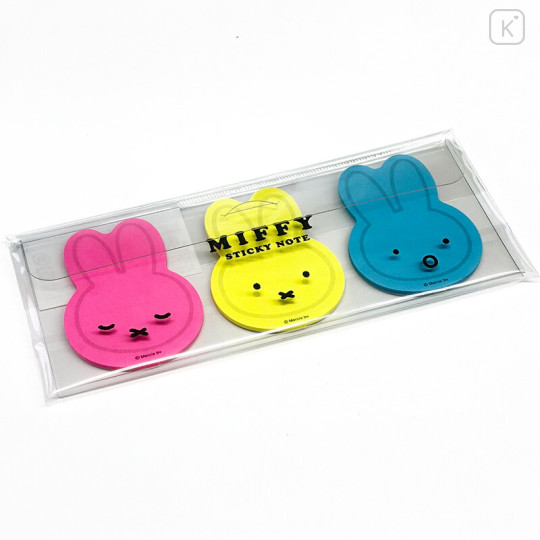 Japan Miffy Die-Cut Sticky Notes - Fluorescent Colorful - 1