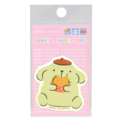 Japan Sanrio Vinyl Hologram Sticker - Pompompurin : Hamburger