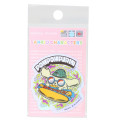 Japan Sanrio Vinyl Hologram Sticker - Pompompurin : Hot Dog - 1