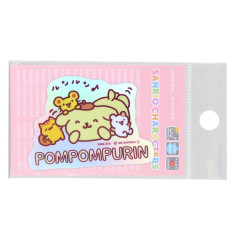 Japan Sanrio Vinyl Hologram Sticker - Pompompurin : Friends Hangout