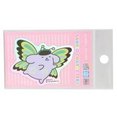Japan Sanrio Vinyl Hologram Sticker - Pompompurin : Butterfly