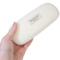Japan Peanuts Glasses Case with Cloth - Snoopy : Gingham Light Purple - 3
