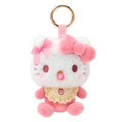 Japan Sanrio Mascot Holder Bag Charm - Hello Kitty : Baby Ribbon Fluffy