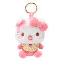 Japan Sanrio Mascot Holder Bag Charm - Hello Kitty : Baby Ribbon Fluffy - 1