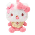 Japan Sanrio Mascot Holder Bag Charm - Hello Kitty : Baby Ribbon Fluffy - 2