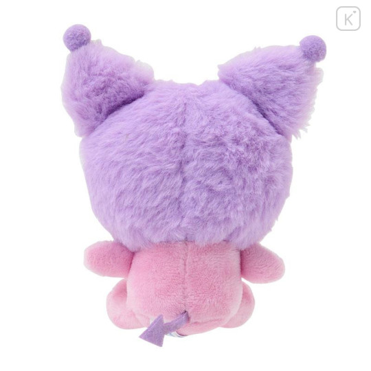 Japan Sanrio Mascot Holder Bag Charm - Kuromi : Baby Ribbon Fluffy - 3