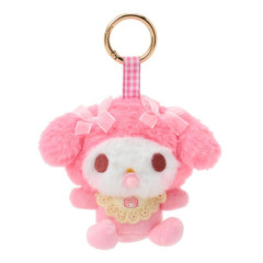 Japan Sanrio Mascot Holder Bag Charm - My Melody : Baby Ribbon Fluffy