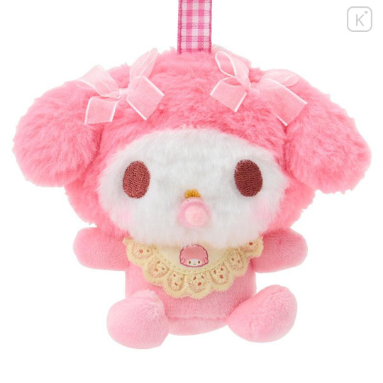 Japan Sanrio Mascot Holder Bag Charm - My Melody : Baby Ribbon Fluffy - 2