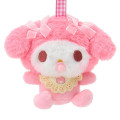 Japan Sanrio Mascot Holder Bag Charm - My Melody : Baby Ribbon Fluffy - 2