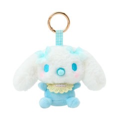 Japan Sanrio Mascot Holder Bag Charm - Cinnamoroll : Baby Ribbon Fluffy