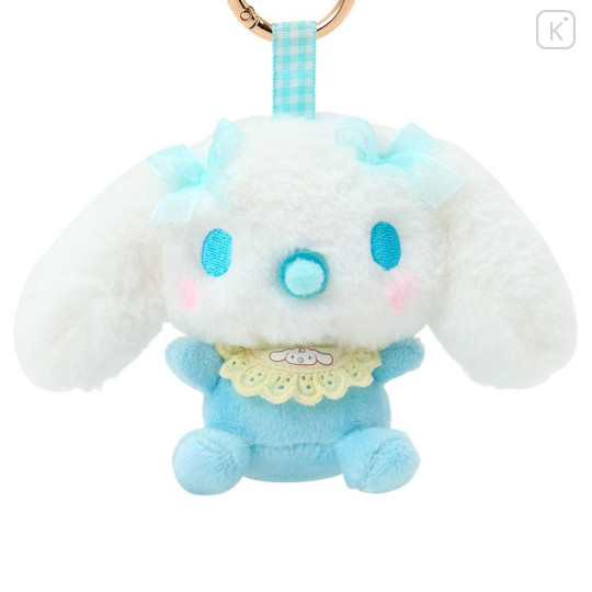 Japan Sanrio Mascot Holder Bag Charm - Cinnamoroll : Baby Ribbon Fluffy - 2