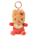 Japan Sanrio Mascot Holder Bag Charm - Marroncream : Baby Ribbon Fluffy - 1
