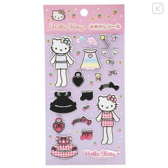 Japan Sanrio Dress-Up Sticker - Hello Kitty : Purple - 1