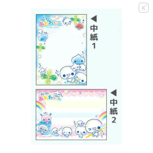 Japan Kamio Mini Notepad - Pukupuku Awawa Chan : Heisei Retro Party - 2