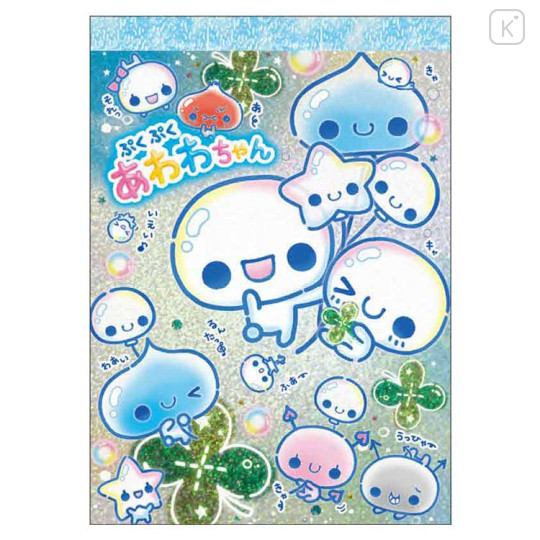 Japan Kamio A6 Notepad - Pukupuku Awawa Chan : Heisei Retro Party - 1