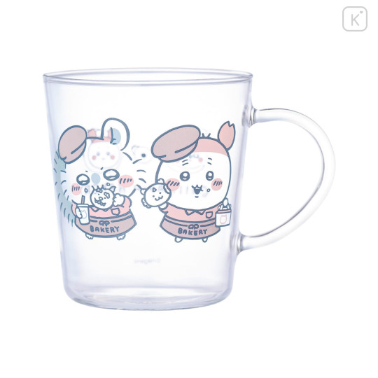 Japan Chiikawa Heat-Resistant Glass Mug - Furuhonya Kani-chan & Momonga : Chiikawa Bakery - 1