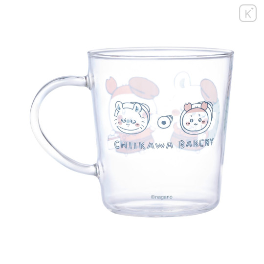 Japan Chiikawa Heat-Resistant Glass Mug - Furuhonya Kani-chan & Momonga : Chiikawa Bakery - 2
