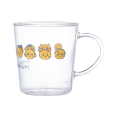 Japan Chiikawa Heat-Resistant Glass Mug - Chiikawa : Chiikawa Bakery Bread Lover Characters Face