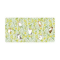 Japan Mofusand Hibiya Kadan Desk Mat - Flower Cat Spring Green - 1