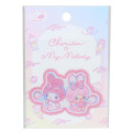 Japan Monchhichi × Sanrio Versatile Iron-On and Sticker Patch - Chimutan & My Melody : Bubble - 1