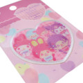 Japan Monchhichi × Sanrio Versatile Iron-On and Sticker Patch - Heart Pink - 2