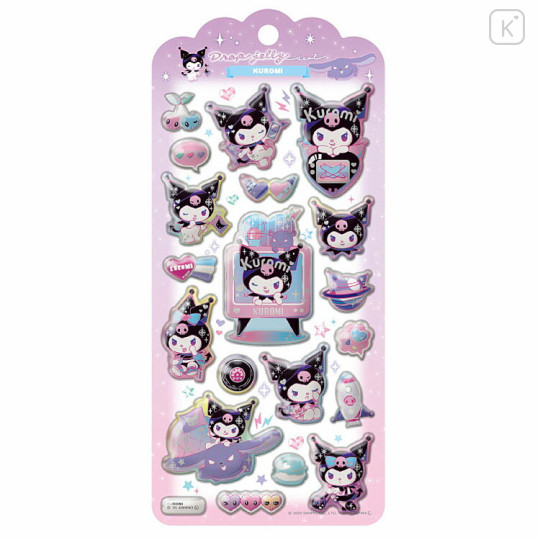 Japan Sanrio Drop Jelly Seal - Kuromi - 1