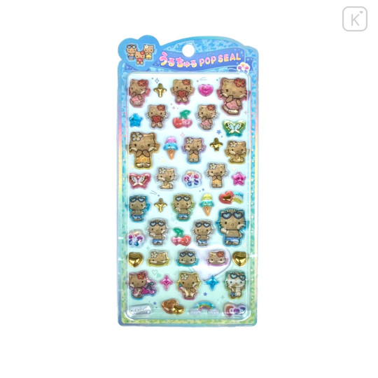 Japan Sanrio Uruchuru Pop Seal - Hello Kitty : Vacation - 1