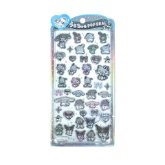 Japan Sanrio Uruchuru Pop Seal - Silver