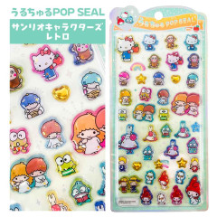 Japan Sanrio Uruchuru Pop Seal - Retro