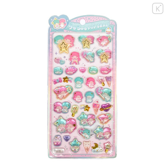 Japan Sanrio Uruchuru Pop Seal - Little Twin Stars - 1