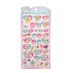 Japan Sanrio Uruchuru Pop Seal - Little Twin Stars
