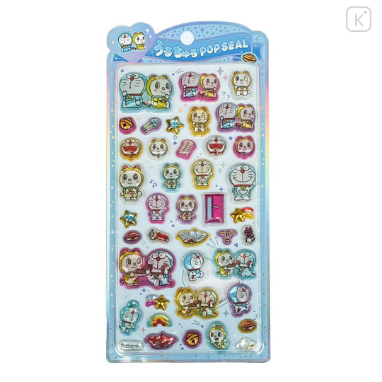 Japan Doraemon Uruchuru Pop Seal - Doraemon - 1