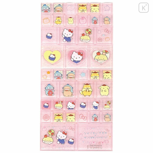 Japan Nandemo Ikimono × Sanrio Tile Sticker - Pink - 1