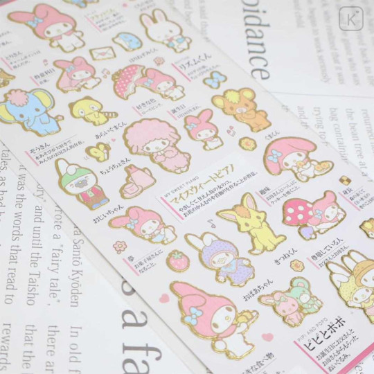 Japan Sanrio Picture Book Sticker - My Melody - 2