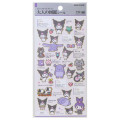 Japan Sanrio Picture Book Sticker - Kuromi - 1