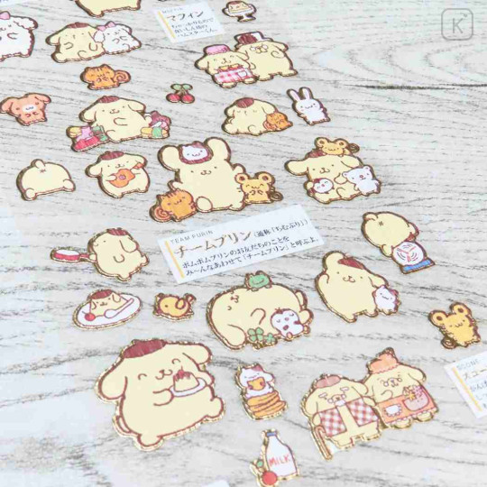 Japan Sanrio Picture Book Sticker - Pompompurin - 2