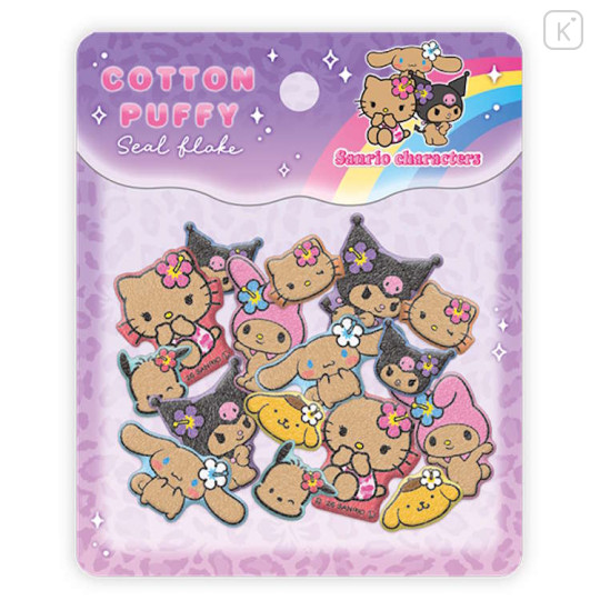 Japan Sanrio Cotton Puffy Seal Flakes - Leopard Mode - 1