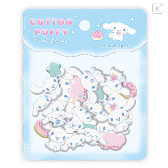 Japan Sanrio Cotton Puffy Seal Flakes - Cinnamoroll - 1